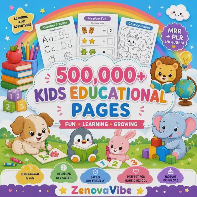 500,000+ Kids Educational Bundle Phone Se Door Rakhein, Aur Bachche Ko Khelte-Khelte Sikhne Ka Mauka Dein!